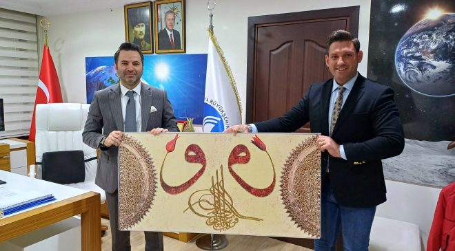 İş İnsanı Aykut Saban, SASKİ Genel Müdürü Yiğit Turan’ı, başarılarından dolayı tebrik etti