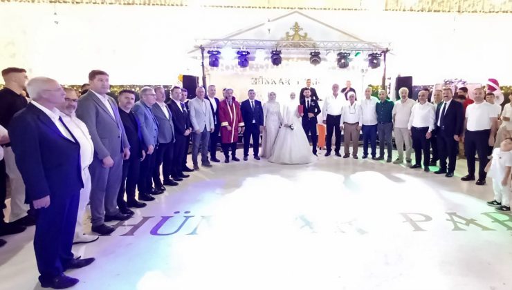 Kevser ve Yusuf’un unutulmaz düğün töreni; protokolden yoğun ilgi