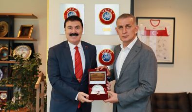 DGSK Başkanı Türker Aygündüz’den, TFF Başkanı İbrahim Ethem Hacıosmanoğlu’na ziyaret